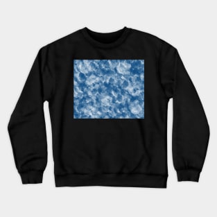Abstract design in classic blue and white Crewneck Sweatshirt
